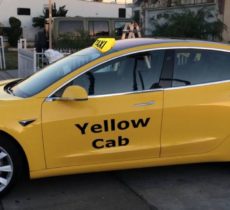 Tesla Model 3 taxi New York